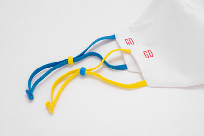 Детска маска GQWhite (Blu/Red), 4 - 9 години