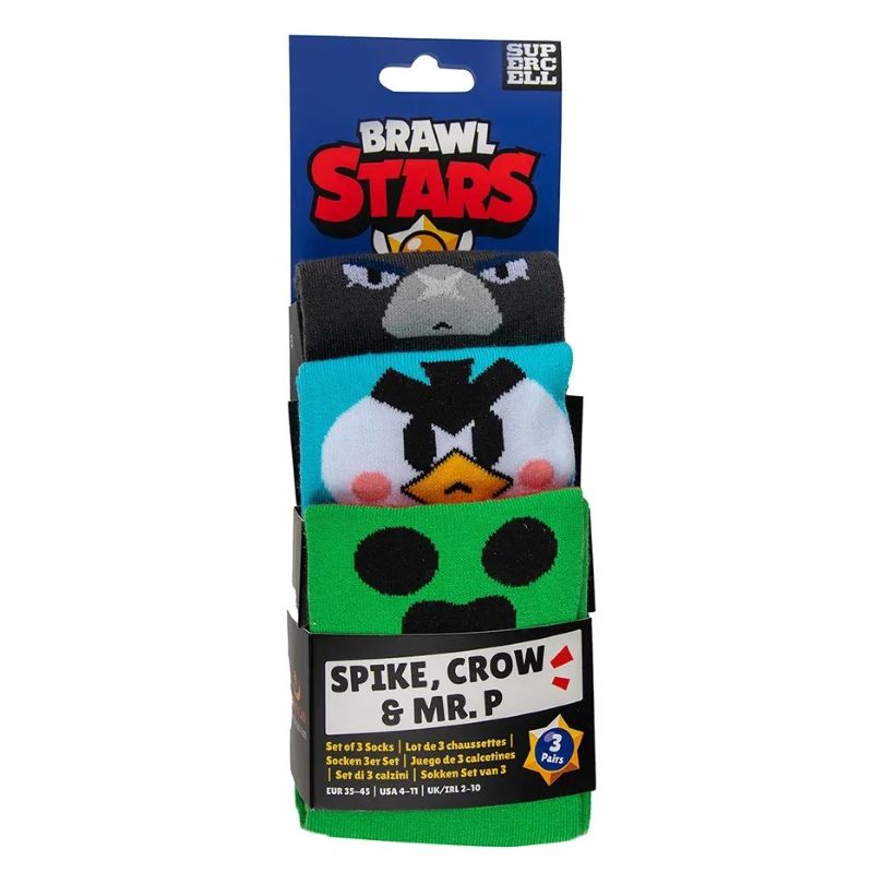 Чорапи Brawl Stars,Crow & Mr.P