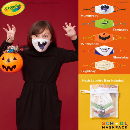 Crayola™ Kids Halloween, детски маски за лице в сет, 5 броя