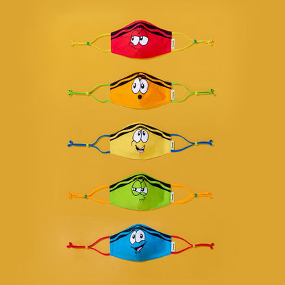 Crayola™ Adults Tip Faces, маски за лице за тийнейджъри, учители и възрастни, в сет, 5 броя