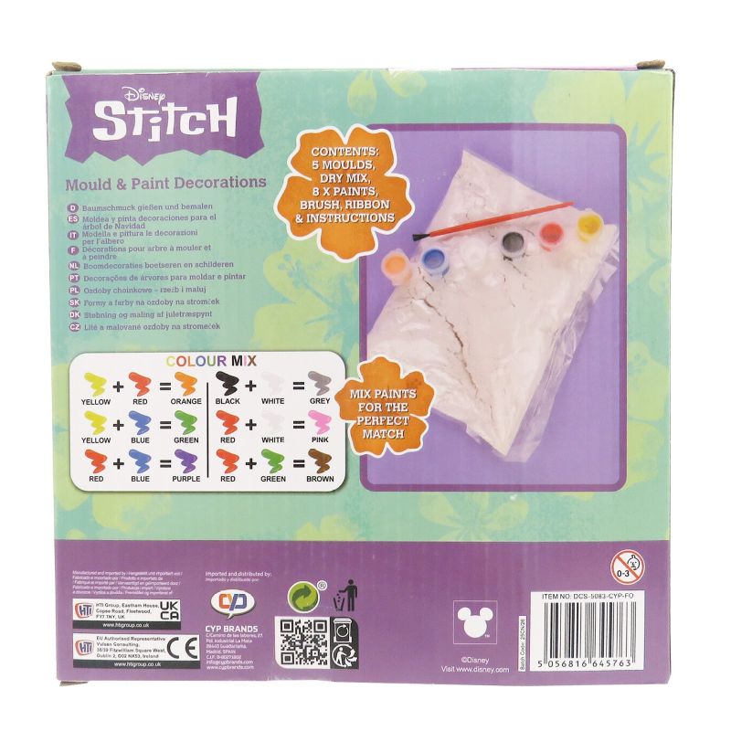 Гипсови фигурки за оцветяване Stitch, 5 бр., направи си сам