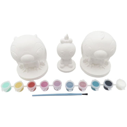 Гипсови фигурки за оцветяване Stitch, сет от 3 броя