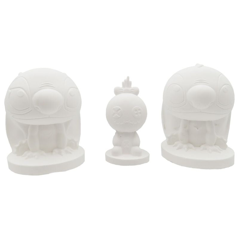 Гипсови фигурки за оцветяване Stitch, сет от 3 броя