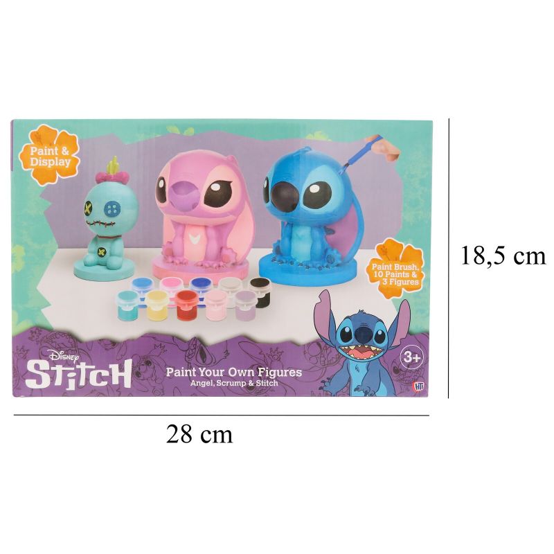 Гипсови фигурки за оцветяване Stitch, сет от 3 броя
