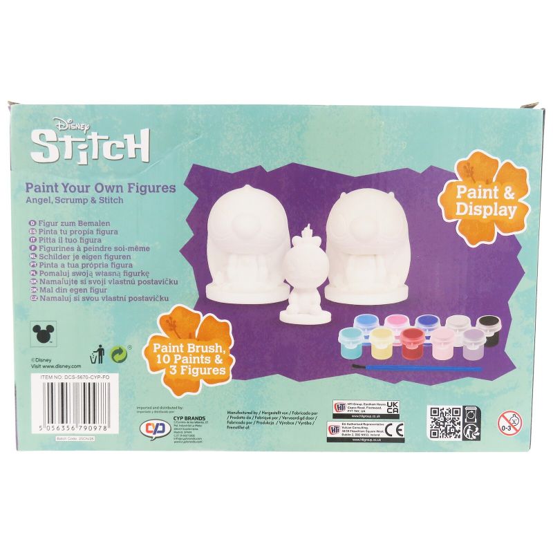 Гипсови фигурки за оцветяване Stitch, сет от 3 броя
