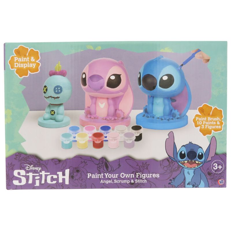 Гипсови фигурки за оцветяване Stitch, сет от 3 броя