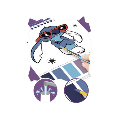 Скицник за оцветяване Stitch с водни бои