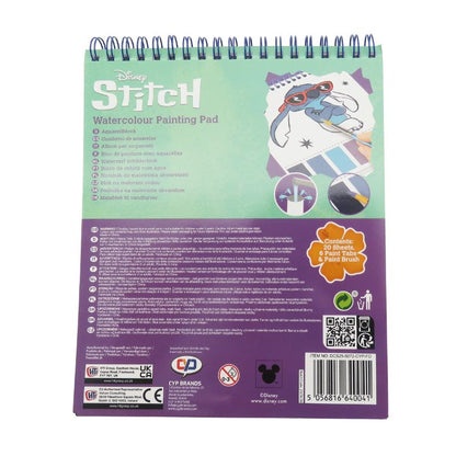Скицник за оцветяване Stitch с водни бои