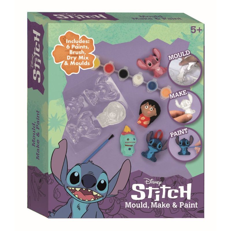 Гипсови фигурки за оцветяване Stitch, 4 бр., направи си сам