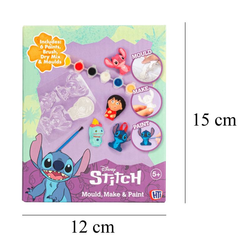 Гипсови фигурки за оцветяване Stitch, 4 бр., направи си сам