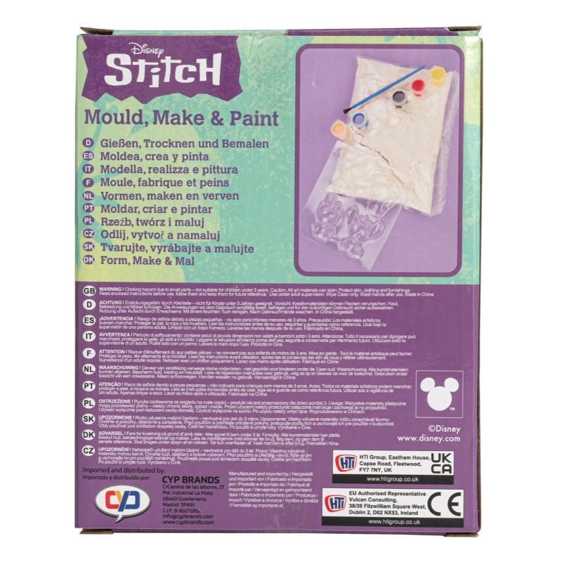 Гипсови фигурки за оцветяване Stitch, 4 бр., направи си сам
