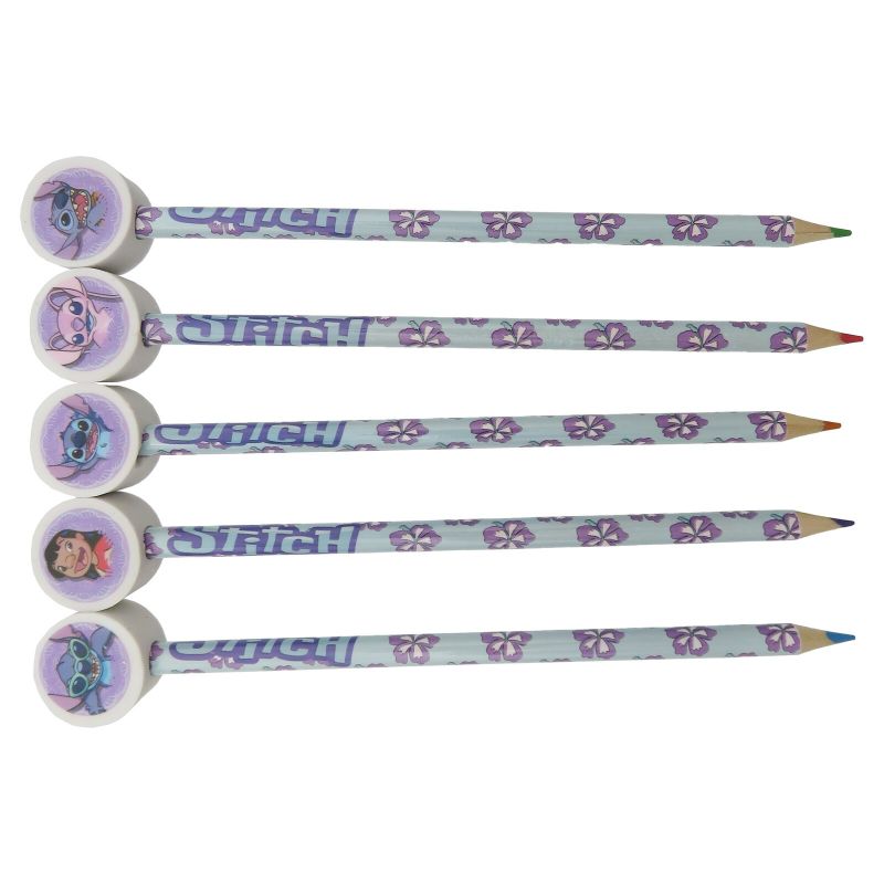 Сет за оцветяване с моливи с гума Stitch