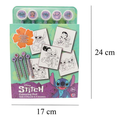 Сет за оцветяване с моливи с гума Stitch