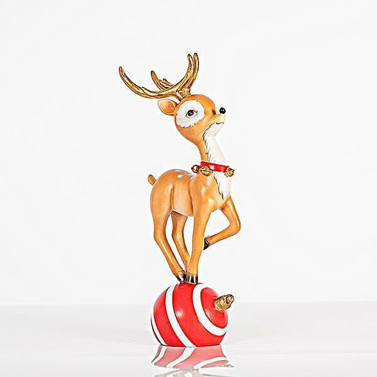 Декорация Еленче на коледна топка, 27см