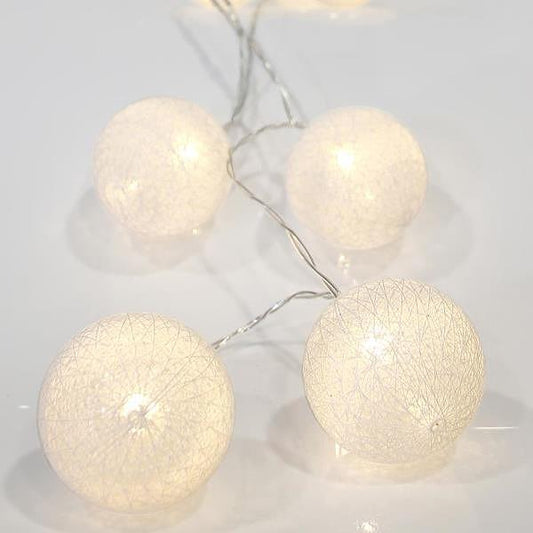 ЛАМПИЧКИ С ПАМ.ТОПКИ БЕЛИ,10 LED,WW