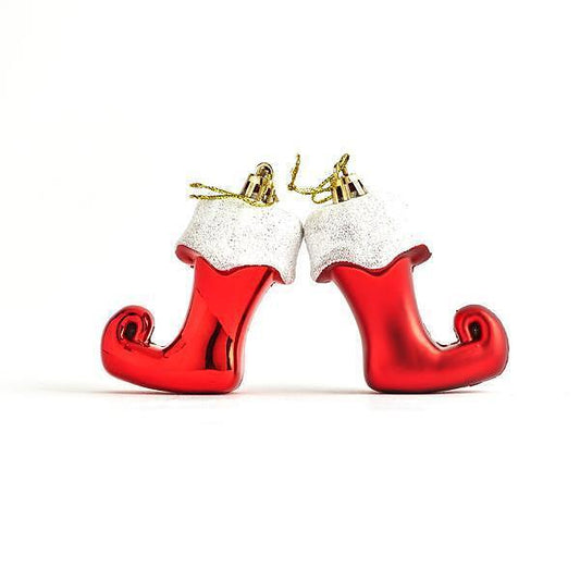 EUROLAMP Декоративни пластмасови ботуши, червени, комплект 4бр., 8см