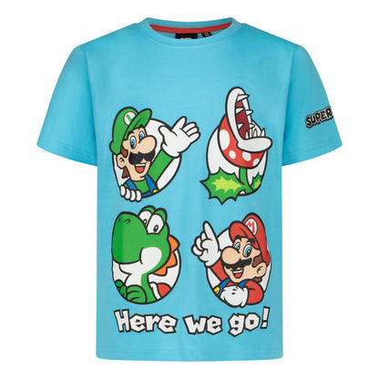 Тениска Super Mario Blue, размер 140