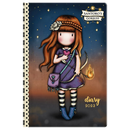 Джобен дневник за 2023 г Santoro Gorjuss Zodiac Flaming Heart