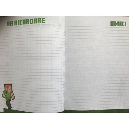 Дневник Органайзер Minecraft лилав