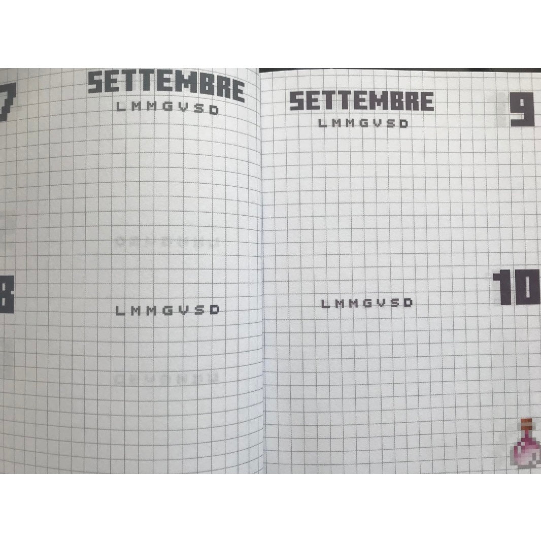 Дневник Органайзер Minecraft лилав