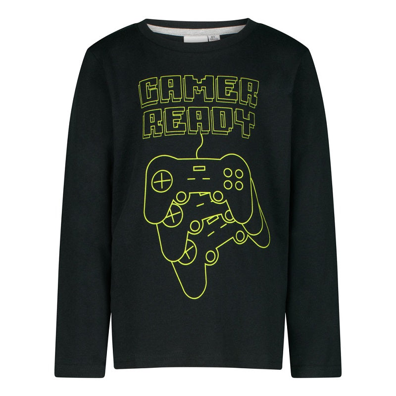 Пижама Gamer черна с дълъг ръкав и панталон, размер 140