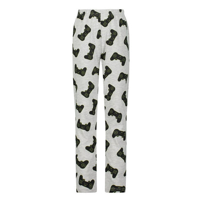 Пижама Gamer черна с дълъг ръкав и панталон, размер 128