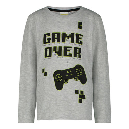 Пижама Gamer сива с дълъг ръкав и панталон, размер 134