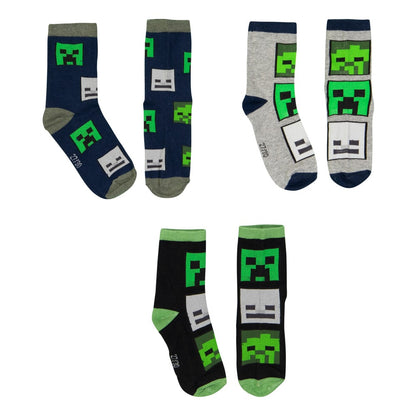 Чорапи Minecraft Blue 2022, размер 27-30