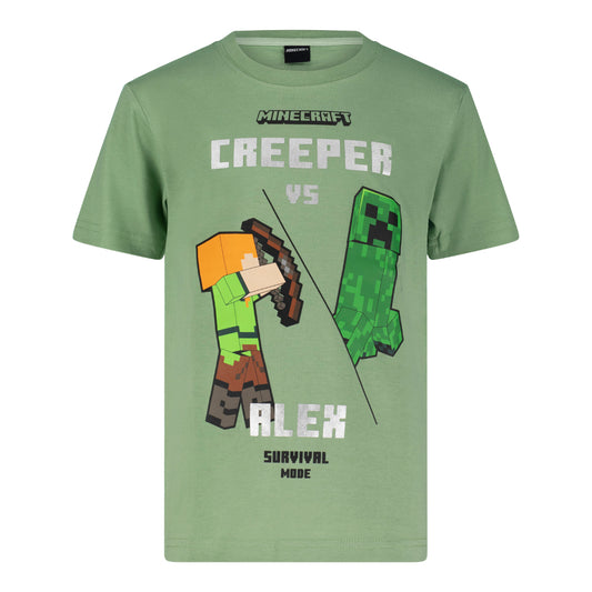 Тениска Minecraft Creeper vs. Alex, размер 152