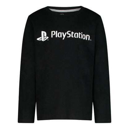 Пижама PlayStation черна с дълъг ръкав и панталон, размер 152