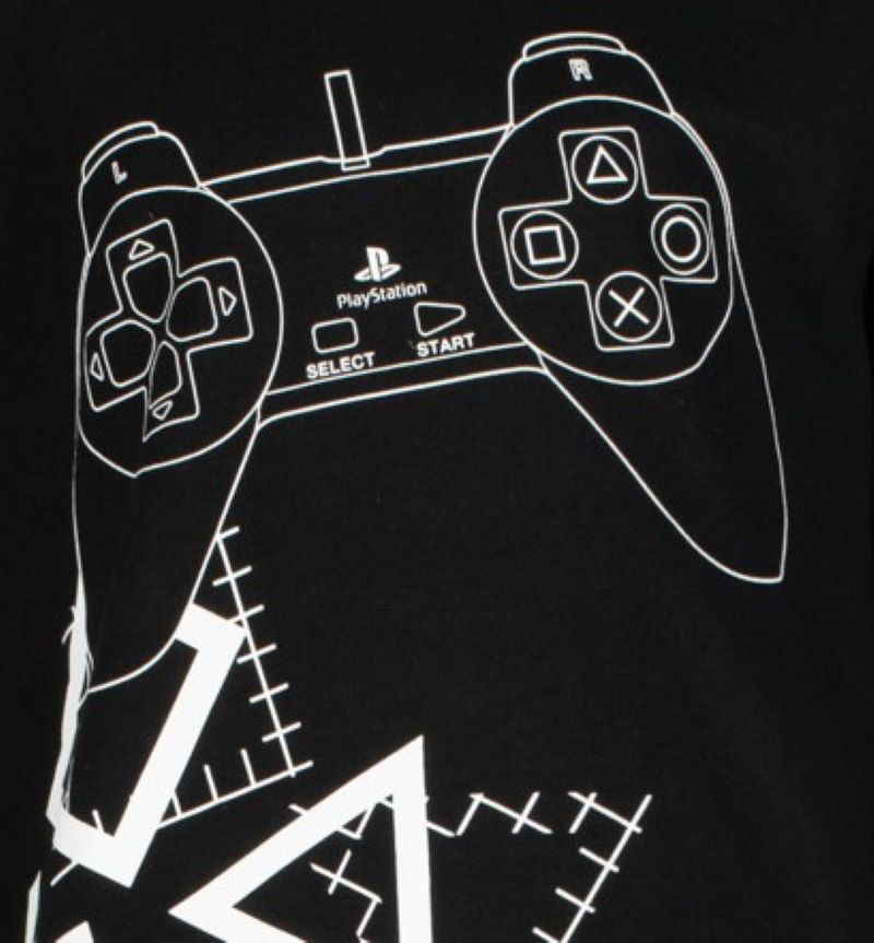 Блуза с дълъг ръкав PlayStation, Черна, размер 134