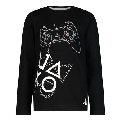 Блуза с дълъг ръкав PlayStation, Черна, размер 116