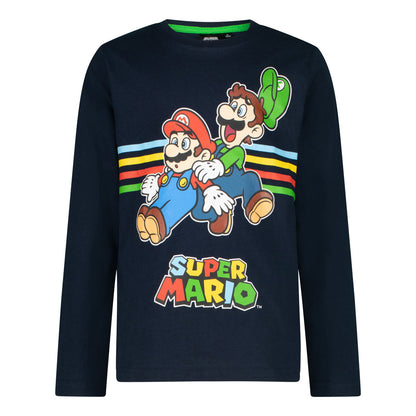 Блуза с дълъг ръкав Super Mario Black, размер 152