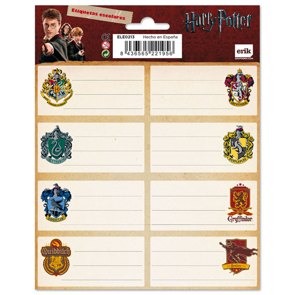 Ученически етикети Harry Potter герб - 16 бр.