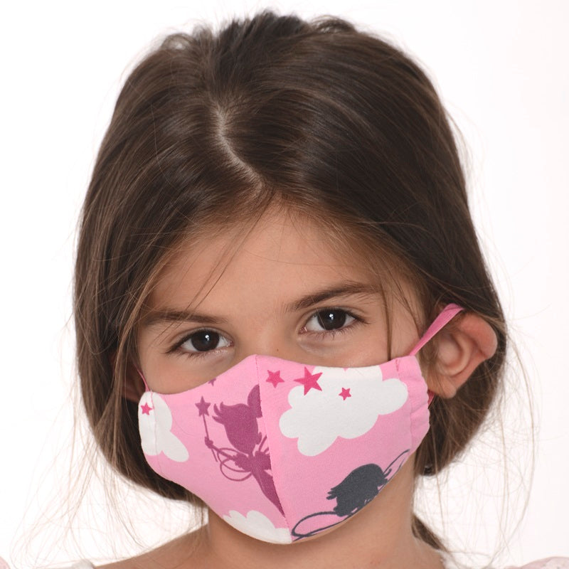 Трислойна детска маска Фея 4-8 г