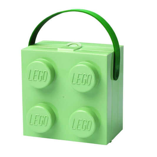LEGO Lunch Box с дръжка - светло зелена