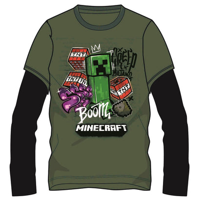 Блуза с дълъг ръкав Minecraft Boom, размер 116