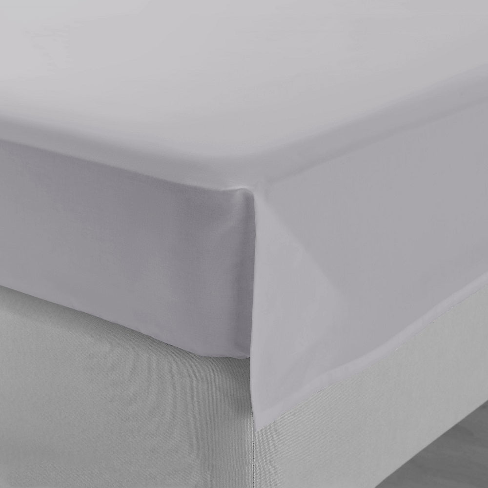 Долен чаршаф единичен сив