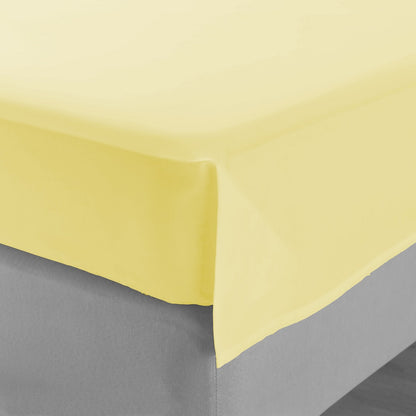 Долен чаршаф единичен жълт