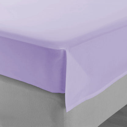 Долен чаршаф единичен светло лилав