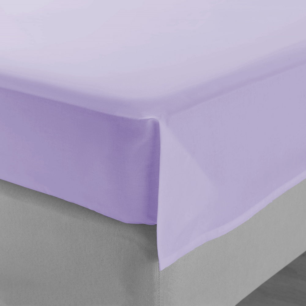 Долен чаршаф единичен светло лилав