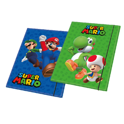 Папка с ластици Super Mario 2 бр. различни видове