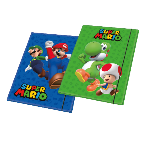 Папка с ластици Super Mario 2 бр. различни видове