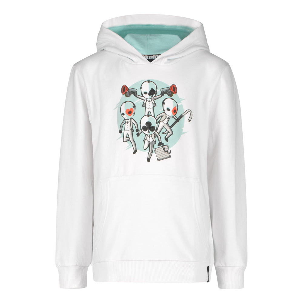 Блуза с качулка Fortnite white, размер 152