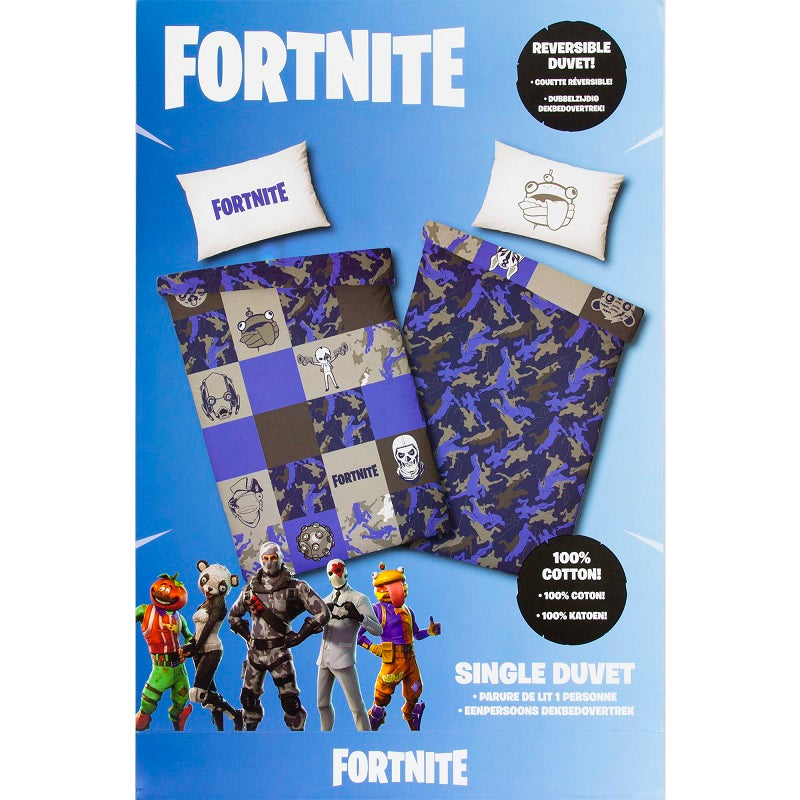 Детски спален комплект Fortnite Blue Faces