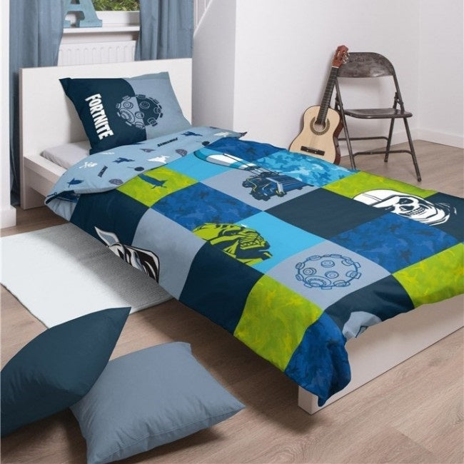 Детски спален комплект Fortnite Blue Patchwork