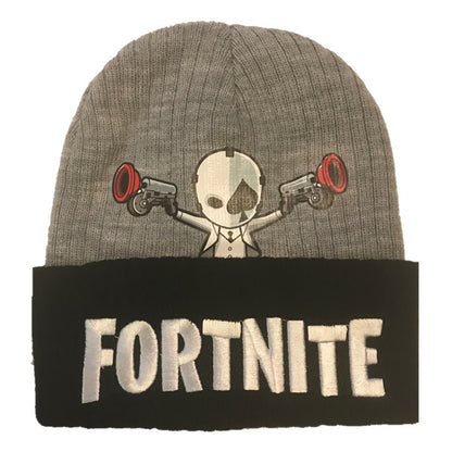 Зимна шапка Fortnite сива wild card skin