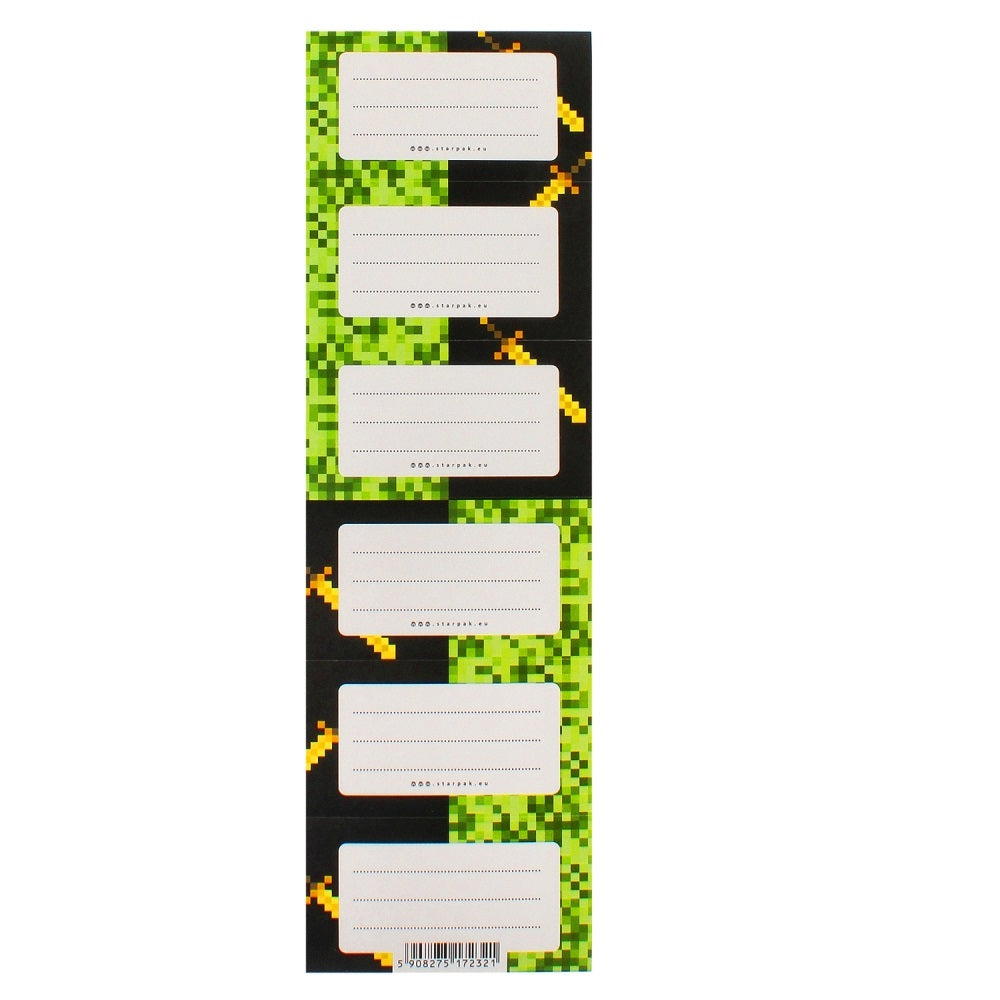 Етикети Gamer зелен 6 бр.