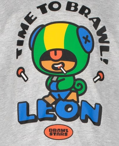 Блуза с дълъг ръкав Brawl Stars Leon Grey, размер 116