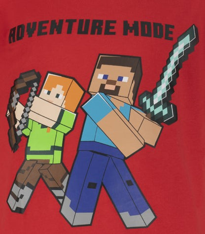 Тениска Minecraft Adventure Mode, размер 128